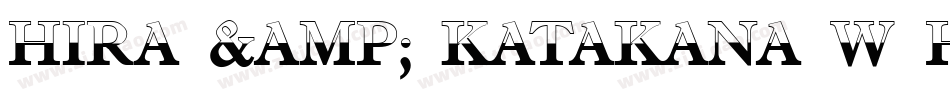 Hira & Katakana W Hollow字体转换
